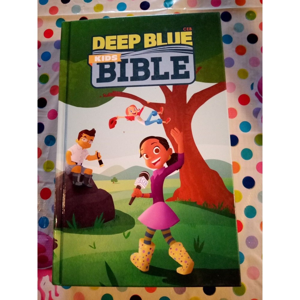 Ceb Deep Blue Kids Bible Wilderness Trail Paperback (English) Paperback Book